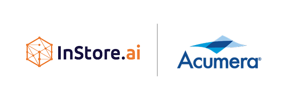 instore ai and acumera partnership press release two logos